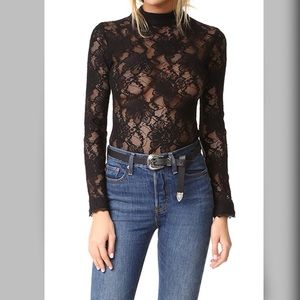 Capulet Black Lace Camille Bodysuit